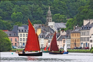 Route du Sable sur l‘Aulne à Port-Launay